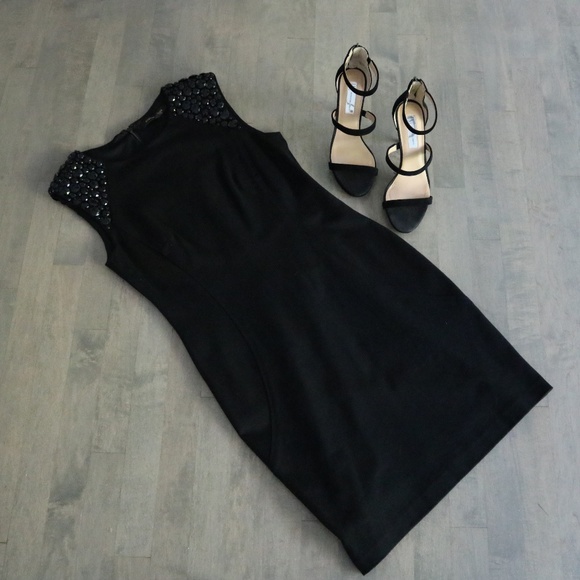 CYNTHIA STEFFE Beaded Embellishments Black Dress - Picture 2 of 4